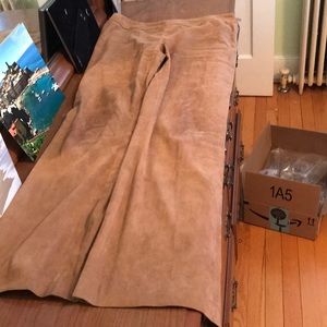 Brown Suede Pants
